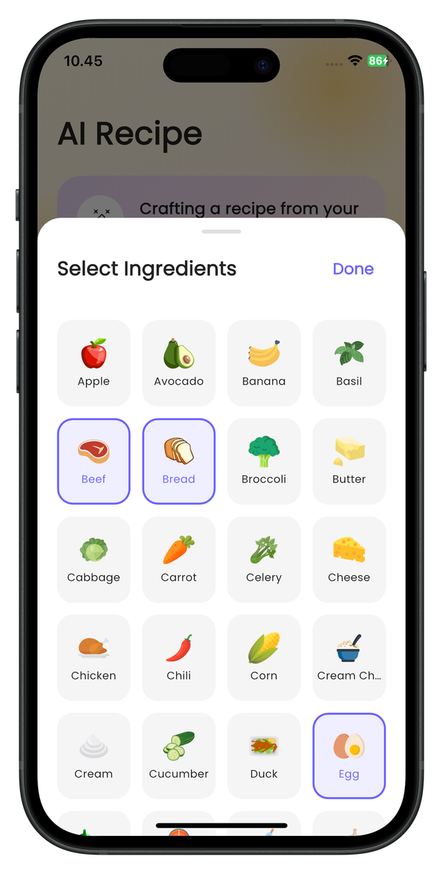 Generate Meals From Your Fridge