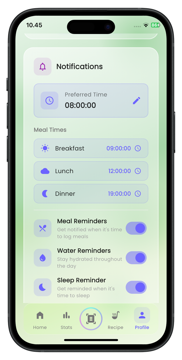 Smart Reminders & Notifications